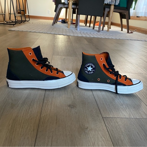 7.5 Converse Chuck Taylor Court Reimagined 70 Olive Orange - Picture 4 of 8